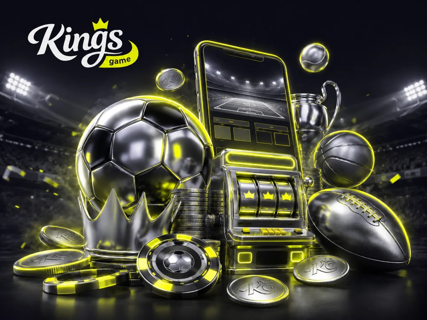 Neon Sports Betting Coin Storm